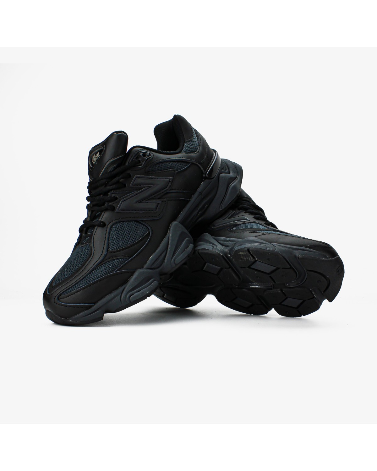 New Balance 9060 Triple Black Leather New Balance 9060 Triple Black Leather