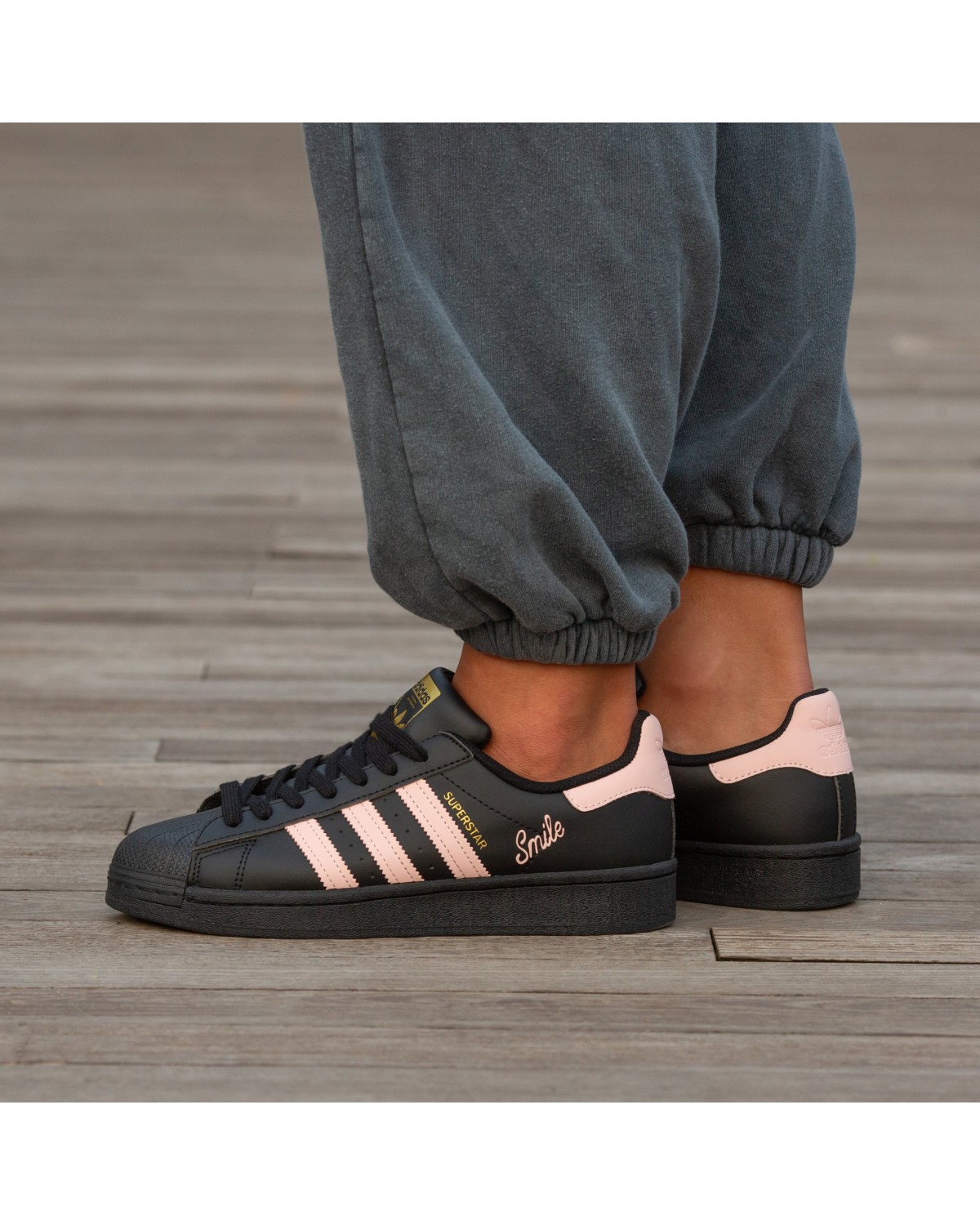 Adidas Superstar Smile Black Pink
