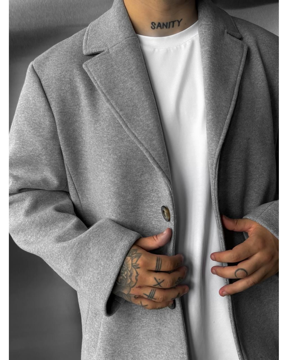 Чоловіче пальто - меланж Чоловіче пальто - меланж