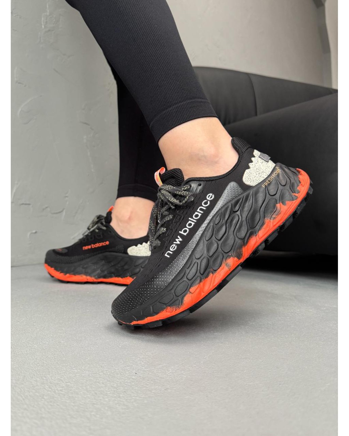 New Balance Fresh Foam x More Trail V3 Black Orange New Balance Fresh Foam x More Trail V3 Black Orange