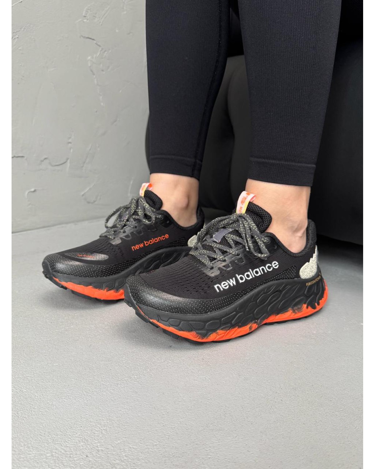 New Balance Fresh Foam x More Trail V3 Black Orange New Balance Fresh Foam x More Trail V3 Black Orange