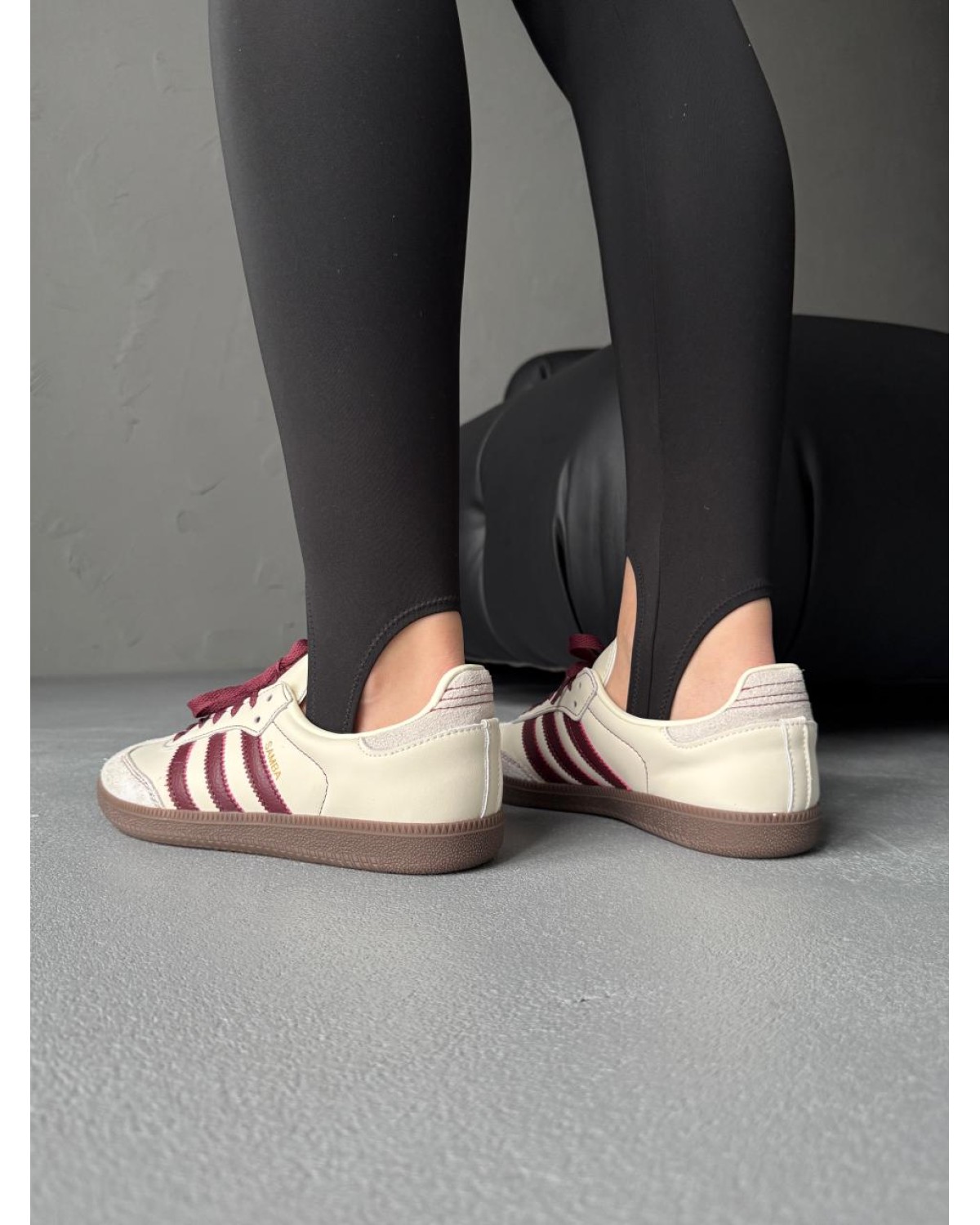 Adidas Samba OG Wonder White Maroon Adidas Samba OG Wonder White Maroon