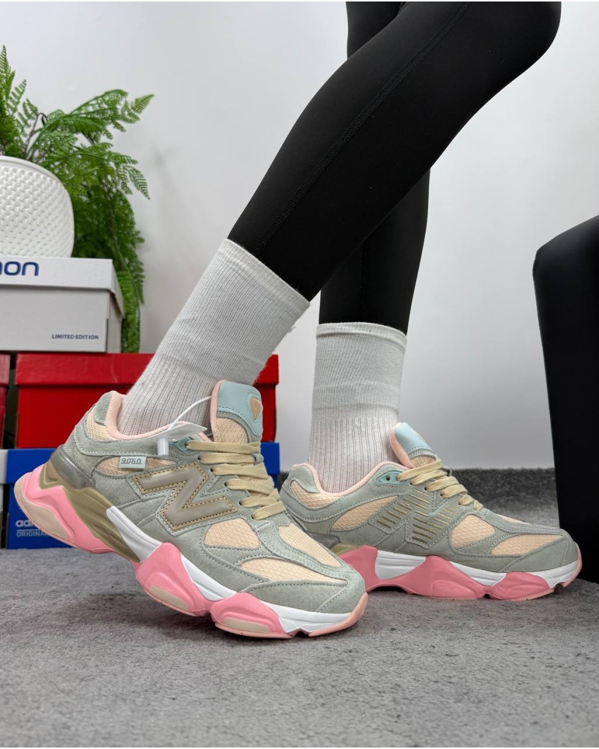 New Balance 9060 Beige Pink New Balance 9060 Beige Pink