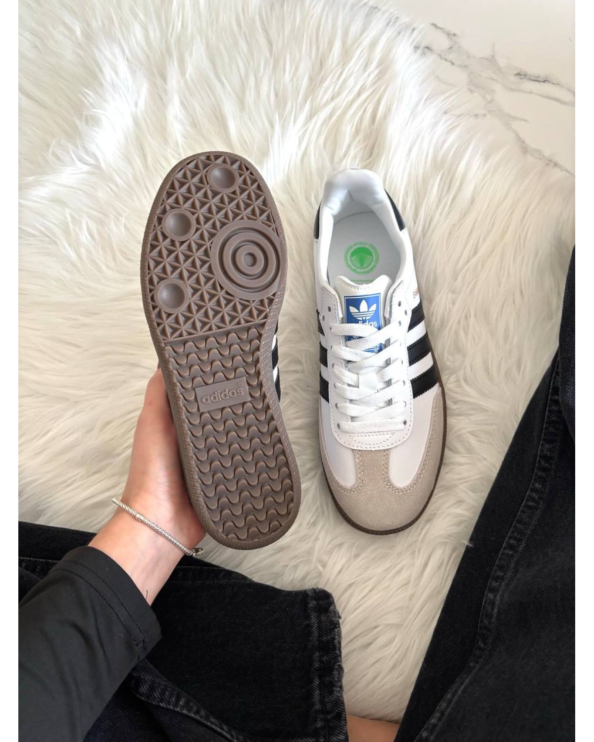 Adidas Samba White Black Gum Adidas Samba White Black Gum