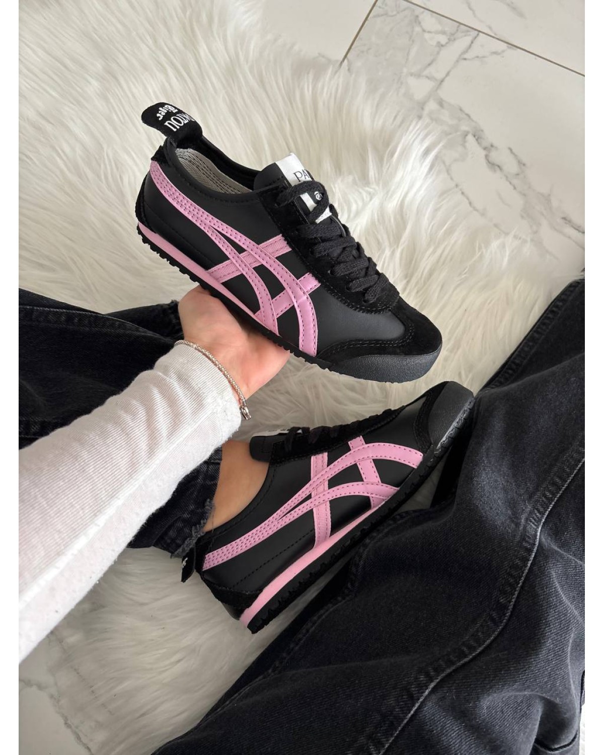 Asics Onitsuka Tiger Mexico 66 Black Pink Cotton Candy