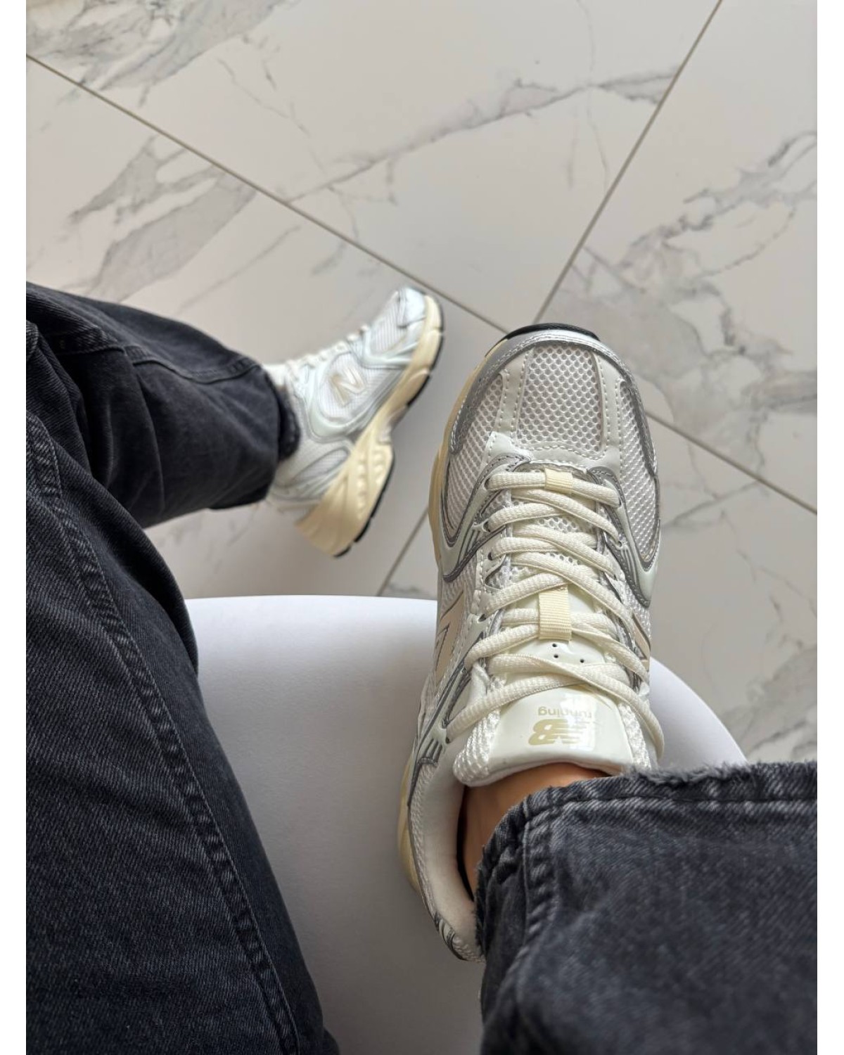 New Balance 530 White Silver Beige New Balance 530 White Silver Beige