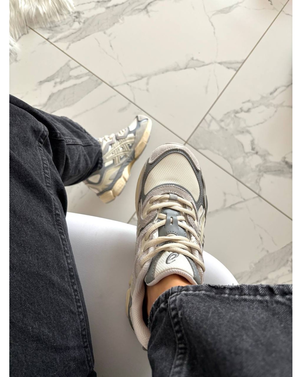 Asics Gel-NYC Cream Oyster Grey Gore-Tex Termo Asics Gel-NYC Cream Oyster Grey Gore-Tex Termo
