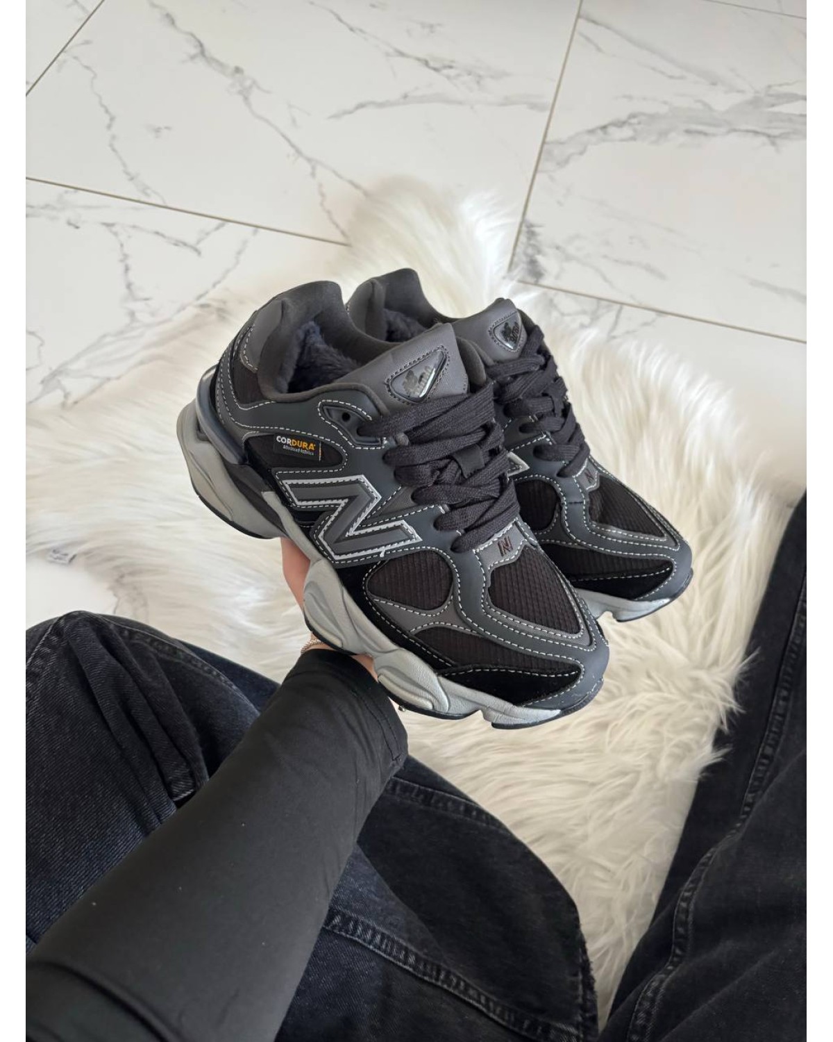 New Balance 9060 Dark Grey Black Cordura New Balance 9060 Dark Grey Black Cordura
