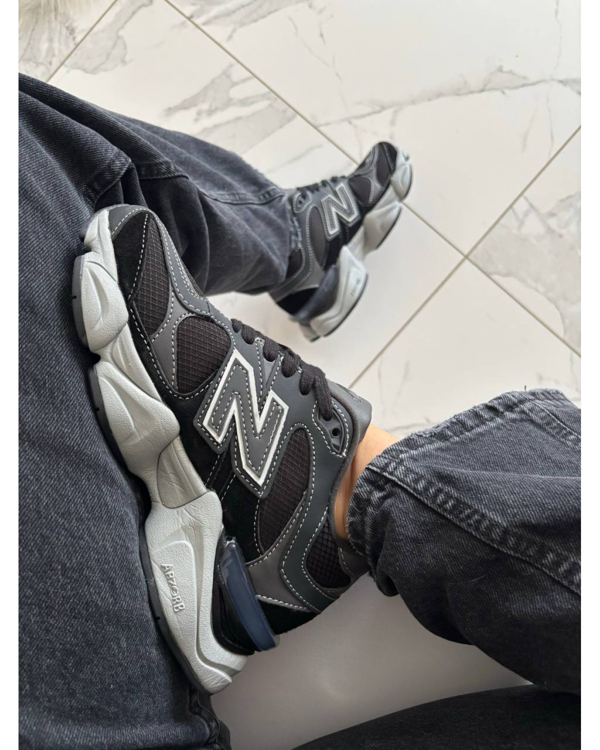 New Balance 9060 Dark Grey Black Cordura New Balance 9060 Dark Grey Black Cordura