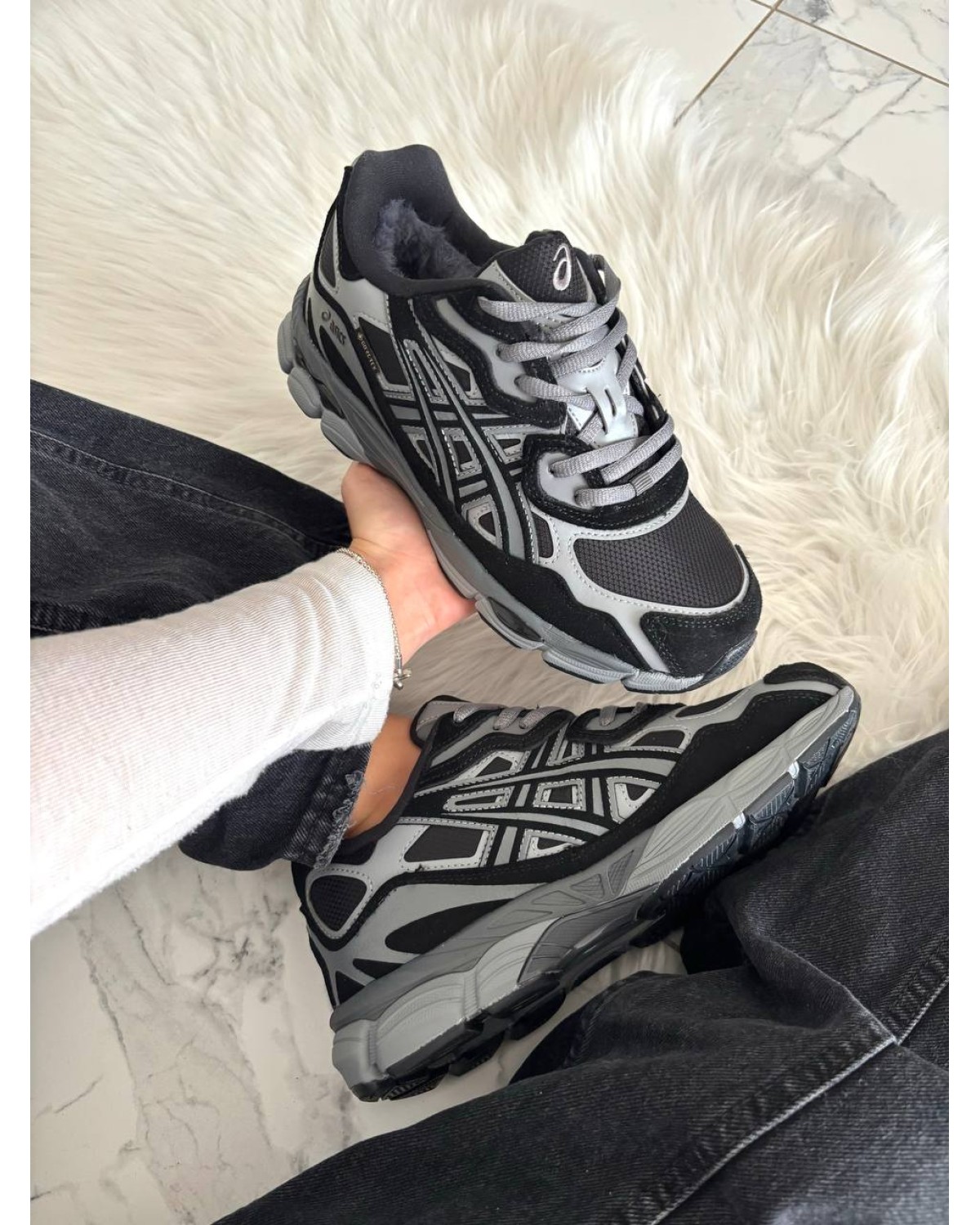 Asics Gel-NYC Black Silver Graphite Gore-Tex