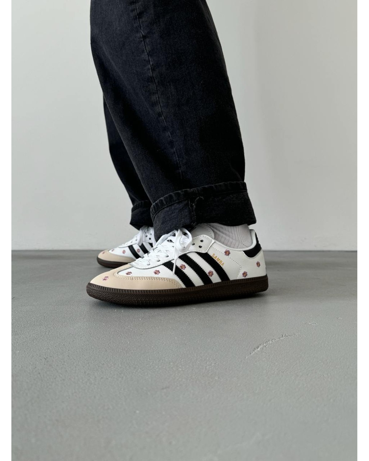 Adidas Samba OG Black White Painted
