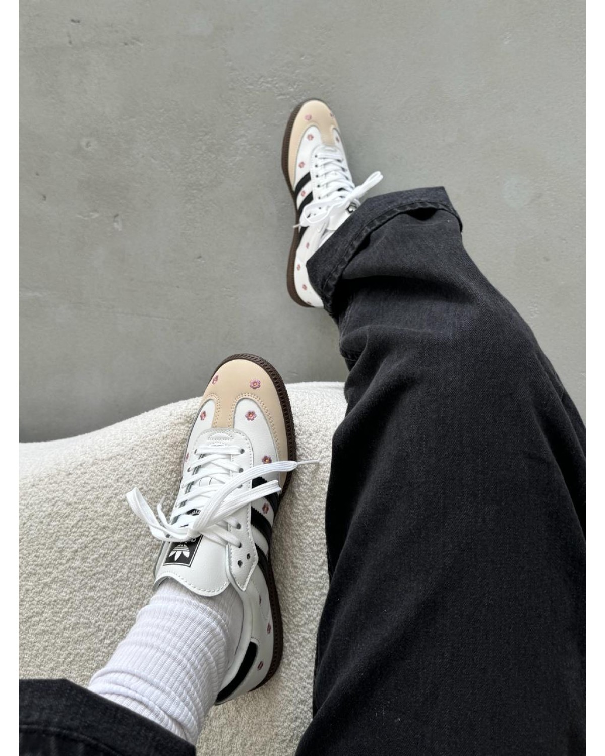Adidas Samba OG Black White Painted Adidas Samba OG Black White Painted